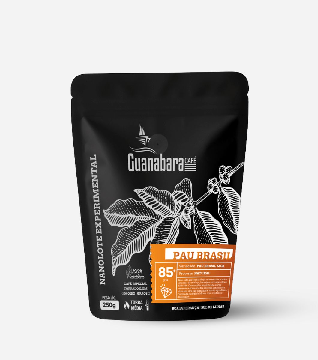 15370965417-15366378530-produtos-do-site-1060-x-1200-px-2025-07-28t170424-598.jpg Café Guanabara Especial Nanolote Pau Brasil - 250g - Sul de Minas - 100% Arábica - Imagem 1