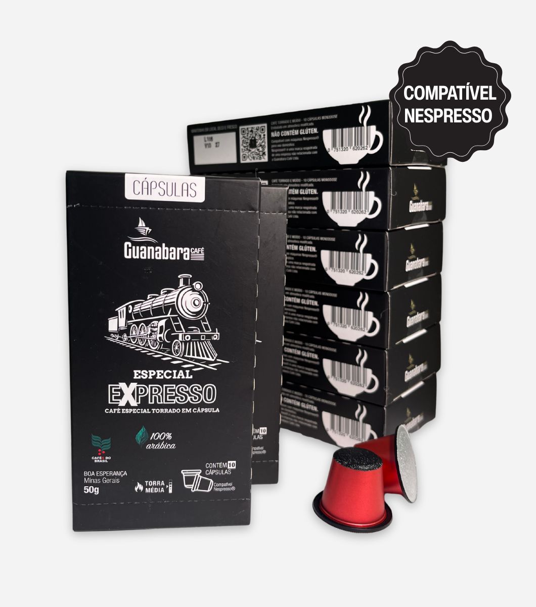 15378241520-produtos-do-site-1060-x-1200-px-2025-09-23t172209-674.jpg Kit 80 Cápsulas de café Guanabara Especial Clássico compatível Nespresso - Imagem 1
